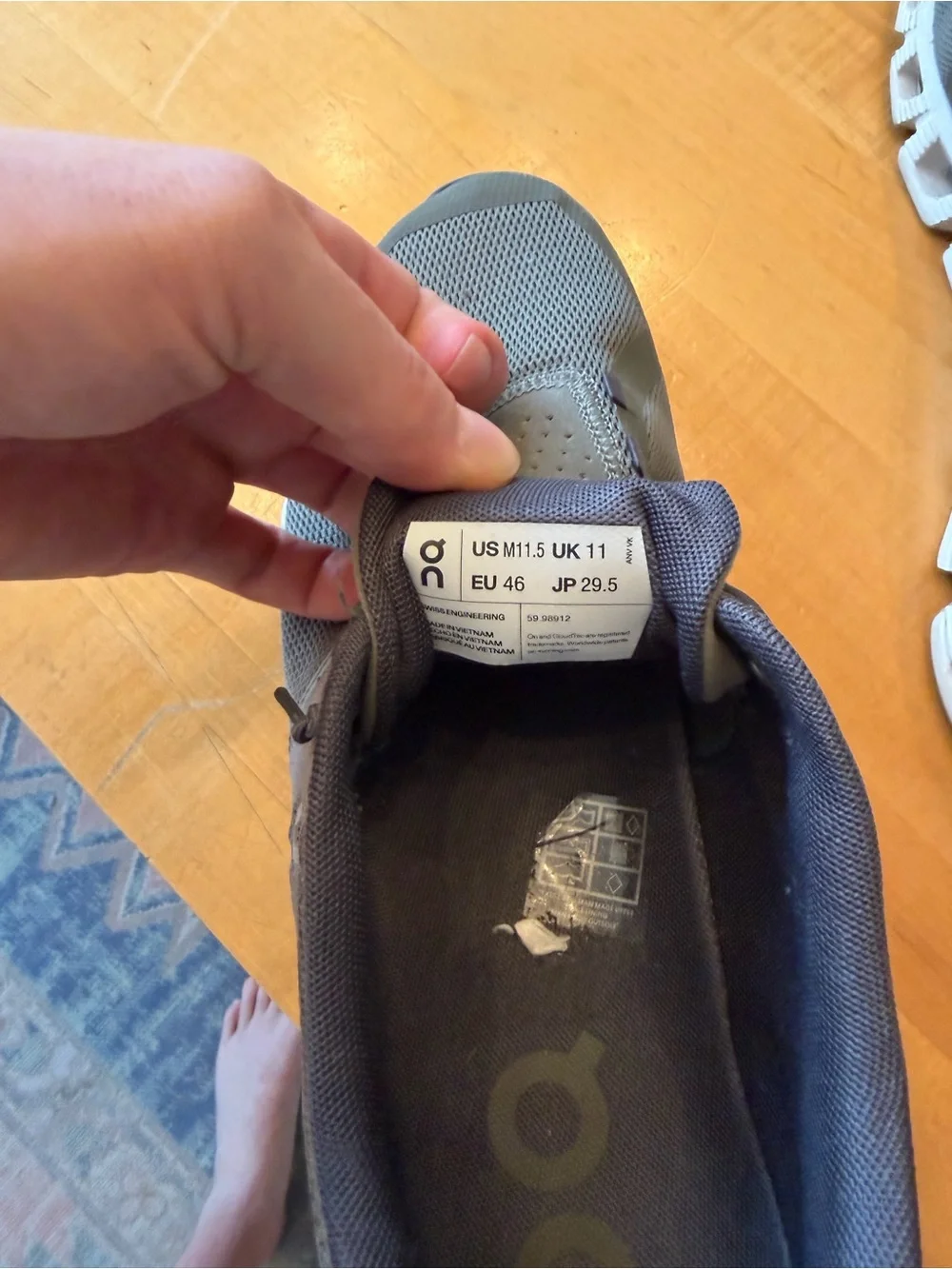 On Running Olive Green Mesh Athletic Sneakers